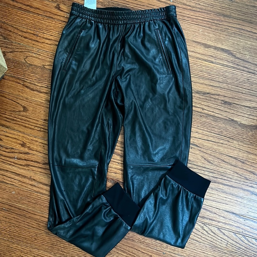 BCBG Leather Joggers